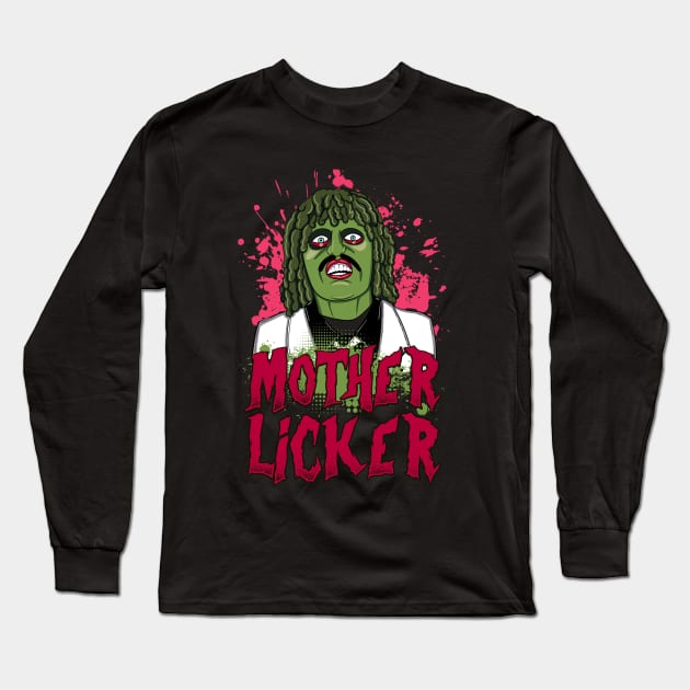 Old Gregg - Mother Licker Quote Long Sleeve T-Shirt by Meta Cortex